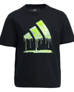 adidas Kids Chrome Drip Logo Tee (Toddler/Little Kid)