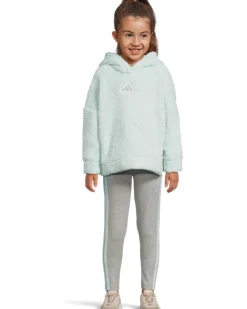 adidas Kids Hooded Sherpa Legging Set (Toddler/Little Kid)