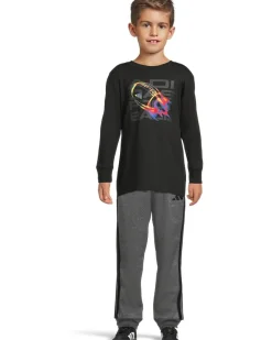 adidas Kids Long Sleeve Sport Graphic Tee (Toddler/Little Kid)