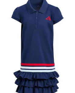 adidas Kids Ruffle Polo Dress (Toddler/Little Kids)