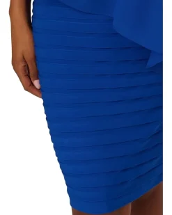 Adrianna Papell Chiffon Cape Dress Women's