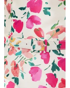Adrianna Papell Printed Mikado Short Dress Women's