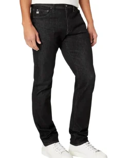 AG Jeans Everett Slim Straight Fit Jeans in Black Marble Men's