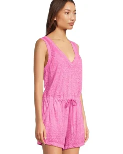 BECCA Beach Date Romper with pockets cover-up Women's