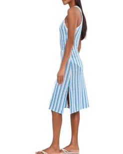 BECCA Beachy High Neck Crochet Lace Belter Dress Women's