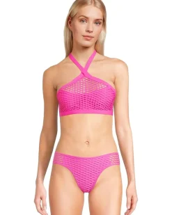BECCA Castaway Kaia Textured High Neck Top Women's