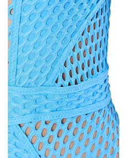 BECCA Castaway Textured Plunge One-Piece Women's