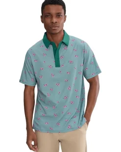 Callaway Azalea Gingham Print Polo Men's