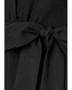 Calvin Klein Cap Sleeve Gauze Self Tie Midi Dress Women's