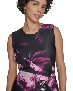 Calvin Klein Scuba Floral Sheath Women's