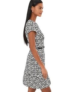 Calvin Klein Short Sleeve Belted Bubble Aline Women's