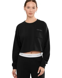 Calvin Klein Underwear Logo Jersey Long Sleeve Crop Women's