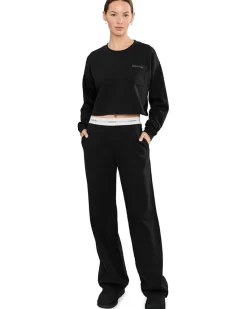 Calvin Klein Underwear Logo Jersey Long Sleeve Crop Women's