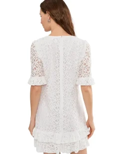 CeCe Lace V-neck Shift Dress Women's