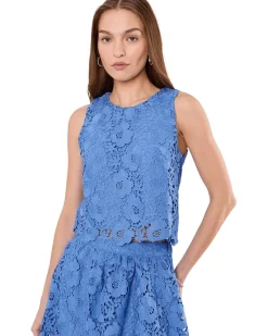 CeCe Sleeveless Lace Top Women's