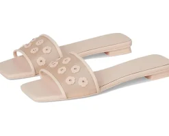 COACH Flat Sandals With Tea Rose Women's