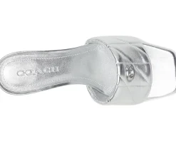 COACH Holly Block Heel Sandals with Quilting Women's
