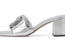 COACH Holly Block Heel Sandals with Quilting Women's