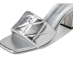 COACH Holly Block Heel Sandals with Quilting Women's