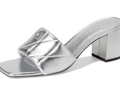 COACH Holly Block Heel Sandals with Quilting Women's