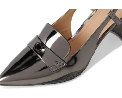 COACH Nikola Metallic Leather Hybrid Slingback Women's