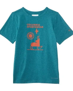 Columbia Kids Tech Trail Short Sleeve Graphic Shirt (Little Kid/Big Kid)