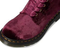Dr. Martens Vegan 1460 Pascal Velvet Lace-Up Boots Women's