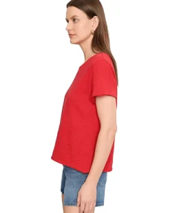Elliott Lauren Garment Dye Tees - Short Sleeve Crew Neck Tee Women's