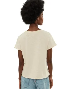 Elliott Lauren Garment Dye Tees - Short Sleeve Crew Neck Tee Women's