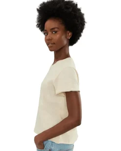 Elliott Lauren Garment Dye Tees - Short Sleeve Crew Neck Tee Women's