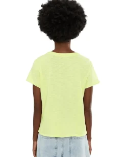 Elliott Lauren Garment Dye Tees - Short Sleeve Crew Neck Tee Women's