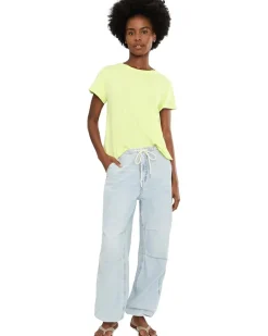 Elliott Lauren Garment Dye Tees - Short Sleeve Crew Neck Tee Women's