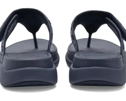 FitFlop F-Mode Go Adj. Checkerboard-Denim Toe-Post Sandals Women's