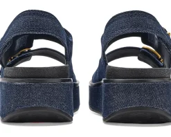 FitFlop Gen FF Max Buckle Denim Back Strap Sandals Women's
