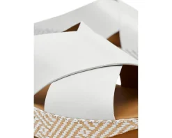 FitFlop Lulu Lux Graphic-weave Leather Cross Slides Women's