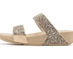 FitFlop Lulu Multi-Tonal Glitter Slides Women's