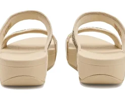 FitFlop Lulu Multi-Tonal Glitter Slides Women's