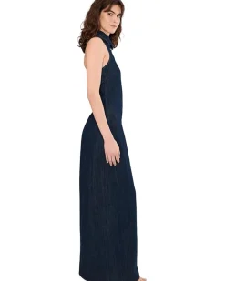 7 For All Mankind Halter Long Shirt Dress Women's