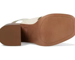 Franco Sarto Amy Slingback Block Heel Pep Toe Sandals Women's