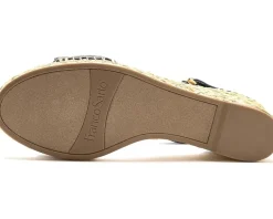 Franco Sarto Clemens Raffia Espadrille Wedge Heel Sandals Women's