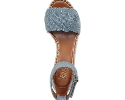 Franco Sarto Clemens Raffia Espadrille Wedge Heel Sandals Women's