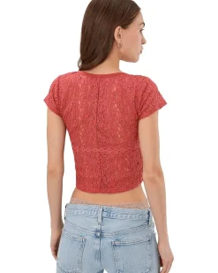 Free People Claro Short Sleeve Tee Women's