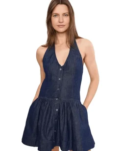Free People Clean Break Denim Mini Women's
