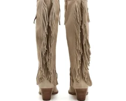 Free People Faith Fringe Western Boots Women's