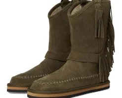 Free People Faye Fringe Pull-On Boots Women's