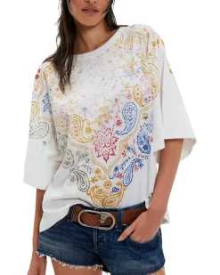 Free People Heirloom Printed Tee Women's