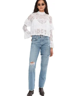 Free People Lilabeth Lace Top Women's