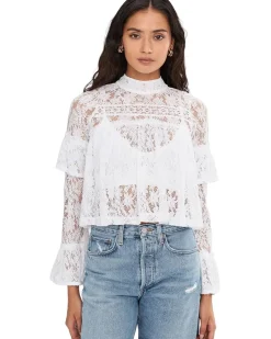 Free People Lilabeth Lace Top Women's