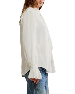 Free People Mary Lou Silky Shirt Women's