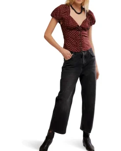 Free People Summer Printed Blouse Women's